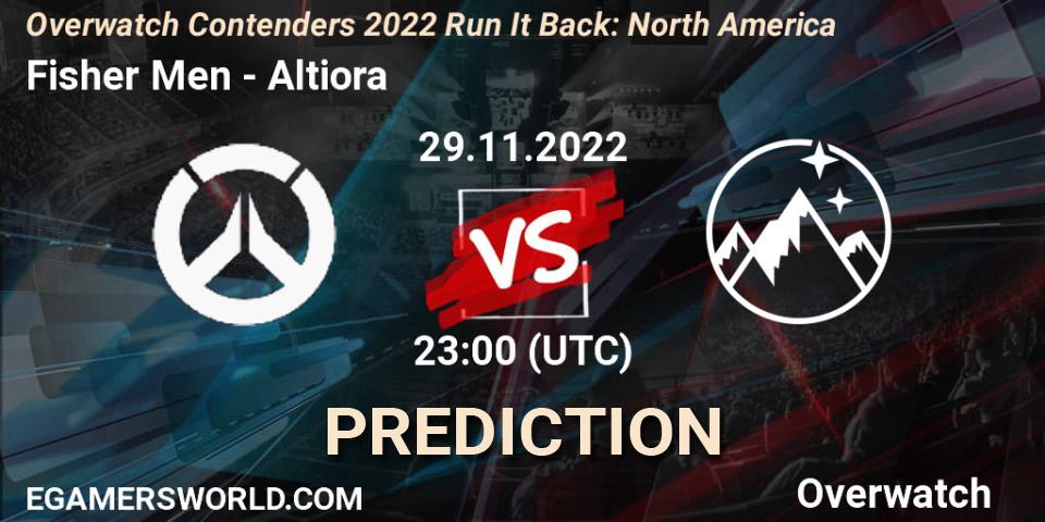 Fisher Men vs Altiora: Betting TIp, Match Prediction. 08.12.22. Overwatch, Overwatch Contenders 2022 Run It Back: North America
