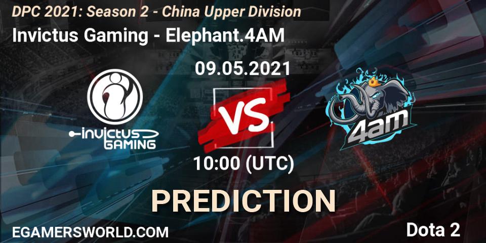 Invictus Gaming vs Elephant.4AM: Betting TIp, Match Prediction. 09.05.2021 at 09:55. Dota 2, DPC 2021: Season 2 - China Upper Division