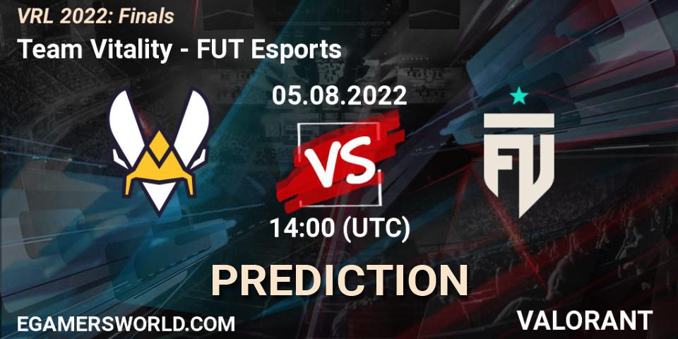 Team Vitality vs FUT Esports: Betting TIp, Match Prediction. 05.08.22. VALORANT, VRL 2022: Finals