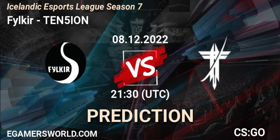 Fylkir vs TEN5ION: Betting TIp, Match Prediction. 08.12.22. CS2 (CS:GO), Icelandic Esports League Season 7