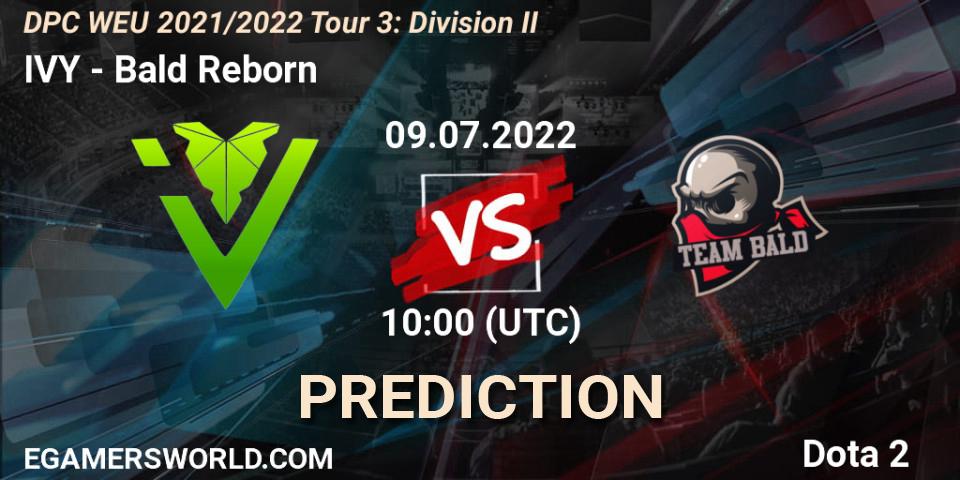 IVY vs Bald Reborn: Betting TIp, Match Prediction. 09.07.22. Dota 2, DPC WEU 2021/2022 Tour 3: Division II