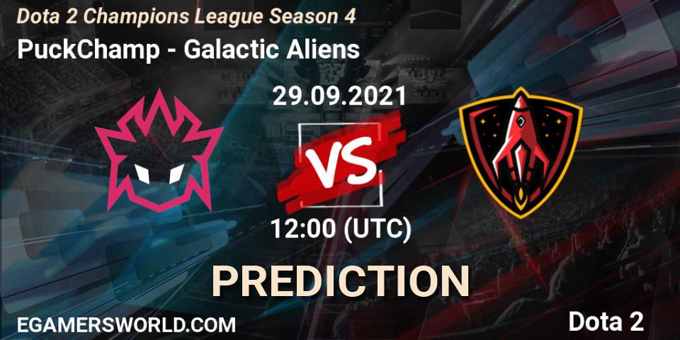 PuckChamp vs Galactic Aliens: Betting TIp, Match Prediction. 29.09.2021 at 12:06. Dota 2, Dota 2 Champions League Season 4