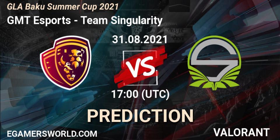 GMT Esports vs Team Singularity: Betting TIp, Match Prediction. 31.08.2021 at 17:00. VALORANT, GLA Baku Summer Cup 2021
