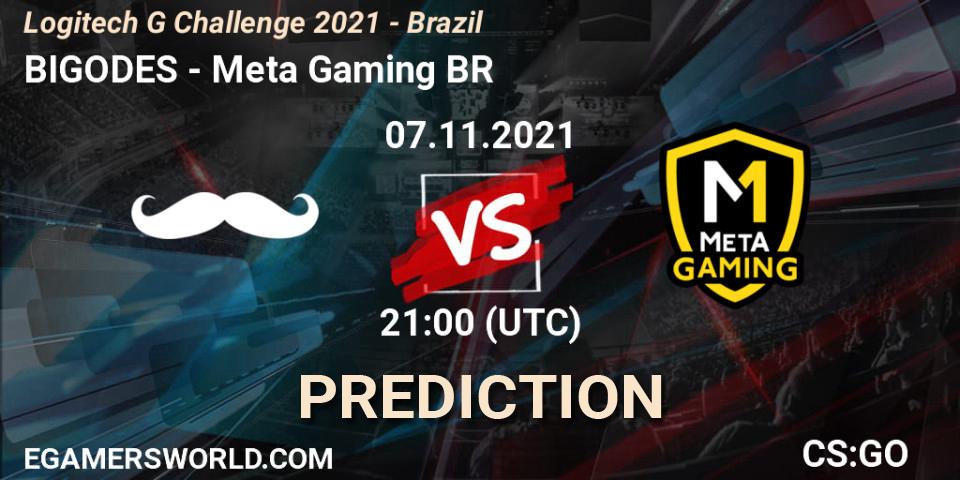 BIGODES vs Meta Gaming BR: Betting TIp, Match Prediction. 07.11.2021 at 21:00. Counter-Strike (CS2), Logitech G Challenge 2021 - Brazil