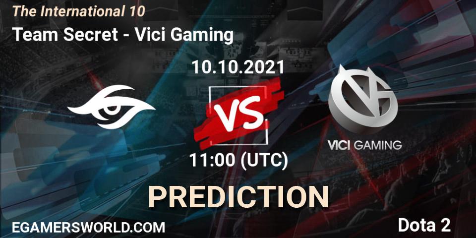 Team Secret vs Vici Gaming: Betting TIp, Match Prediction. 10.10.21. Dota 2, The Internationa 2021