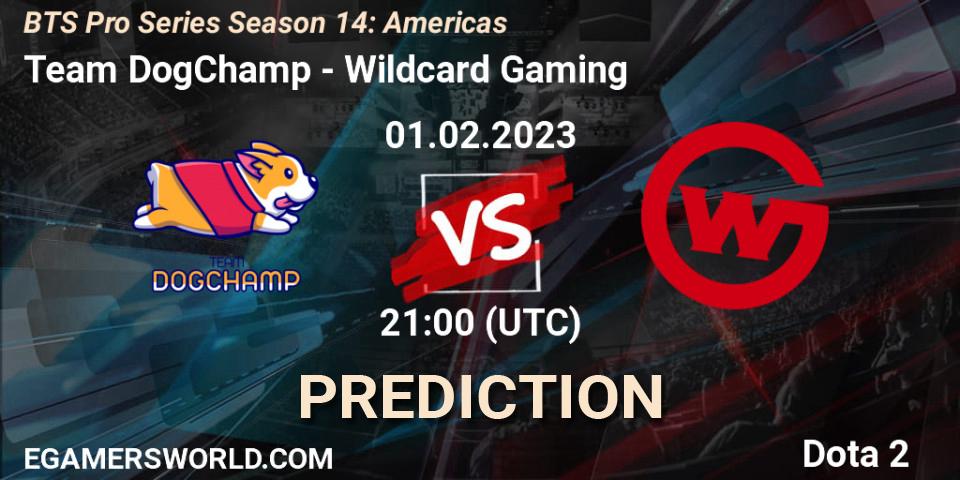 Team DogChamp vs Wildcard Gaming: Betting TIp, Match Prediction. 01.02.23. Dota 2, BTS Pro Series Season 14: Americas