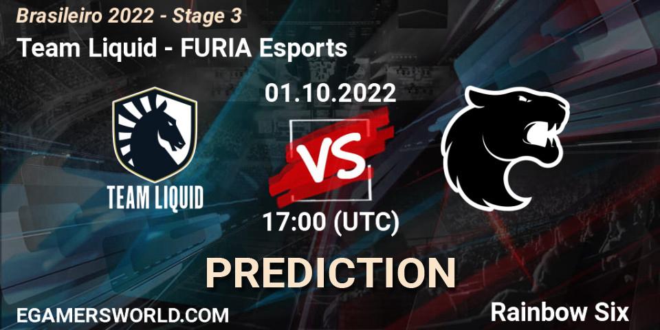 Team Liquid vs FURIA Esports: Betting TIp, Match Prediction. 01.10.2022 at 17:00. Rainbow Six, Brasileirão 2022 - Stage 3