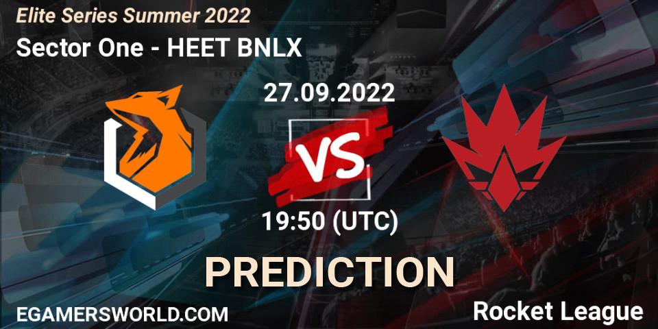 Sector One vs HEET BNLX: Betting TIp, Match Prediction. 27.09.22. Rocket League, Elite Series Summer 2022