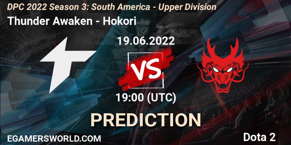 Thunder Awaken vs Hokori: Betting TIp, Match Prediction. 19.06.2022 at 19:04. Dota 2, DPC SA 2021/2022 Tour 3: Division I