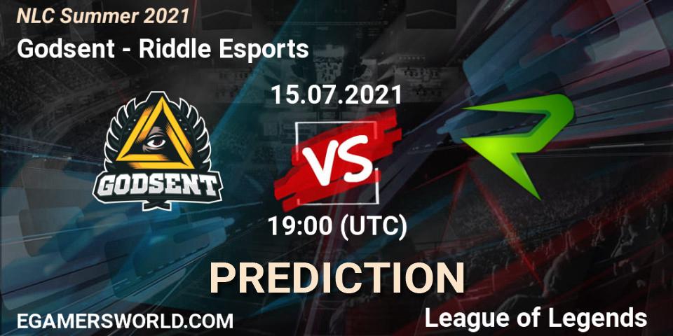 Godsent vs Riddle Esports: Betting TIp, Match Prediction. 15.07.21. LoL, NLC Summer 2021