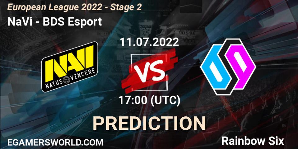 NaVi vs BDS Esport: Betting TIp, Match Prediction. 11.07.2022 at 20:00. Rainbow Six, European League 2022 - Stage 2