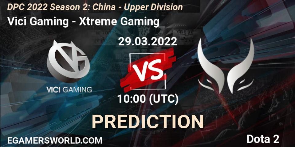 Vici Gaming vs Xtreme Gaming: Betting TIp, Match Prediction. 29.03.22. Dota 2, DPC 2021/2022 Tour 2 (Season 2): China Division I (Upper)