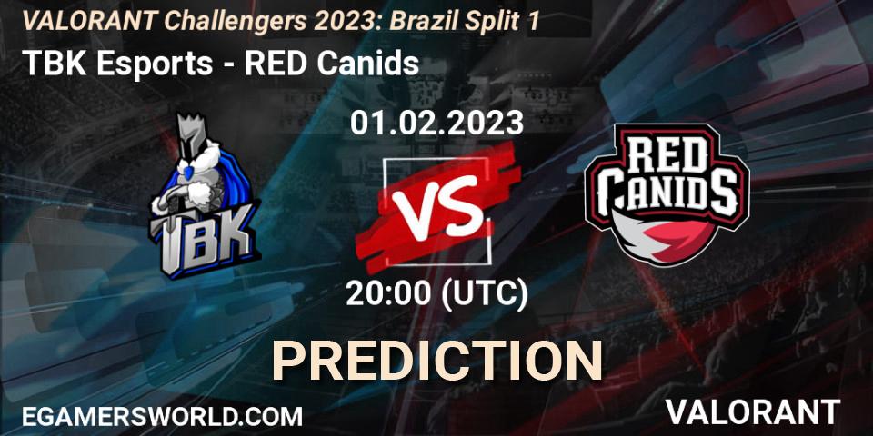 TBK Esports vs RED Canids: Betting TIp, Match Prediction. 01.02.23. VALORANT, VALORANT Challengers 2023: Brazil Split 1