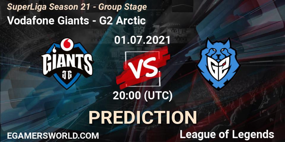 Vodafone Giants vs G2 Arctic: Betting TIp, Match Prediction. 01.07.2021 at 20:00. LoL, SuperLiga Season 21 - Group Stage 