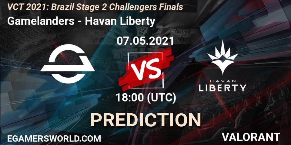 Gamelanders vs Havan Liberty: Betting TIp, Match Prediction. 07.05.2021 at 18:00. VALORANT, VCT 2021: Brazil Stage 2 Challengers Finals