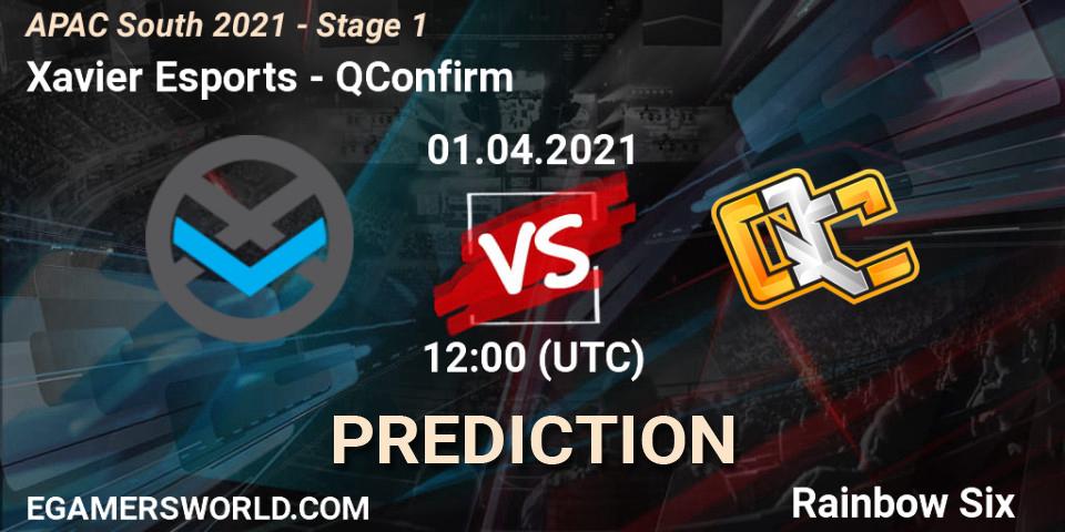 Xavier Esports vs QConfirm: Betting TIp, Match Prediction. 01.04.21. Rainbow Six, APAC South 2021 - Stage 1