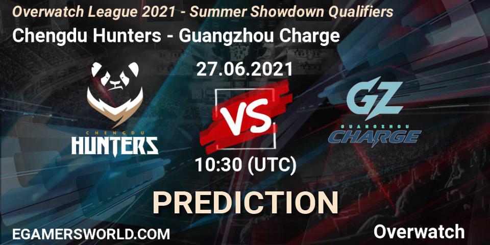 Chengdu Hunters vs Guangzhou Charge: Betting TIp, Match Prediction. 27.06.2021 at 10:30. Overwatch, Overwatch League 2021 - Summer Showdown Qualifiers