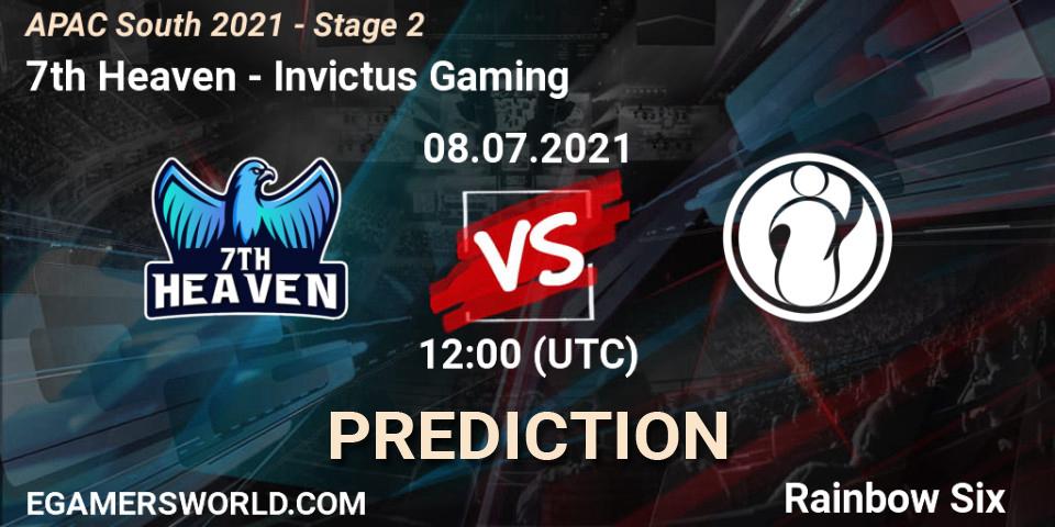 7th Heaven vs Invictus Gaming: Betting TIp, Match Prediction. 08.07.21. Rainbow Six, APAC South 2021 - Stage 2