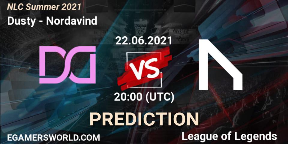 Dusty vs Nordavind: Betting TIp, Match Prediction. 22.06.2021 at 20:00. LoL, NLC Summer 2021