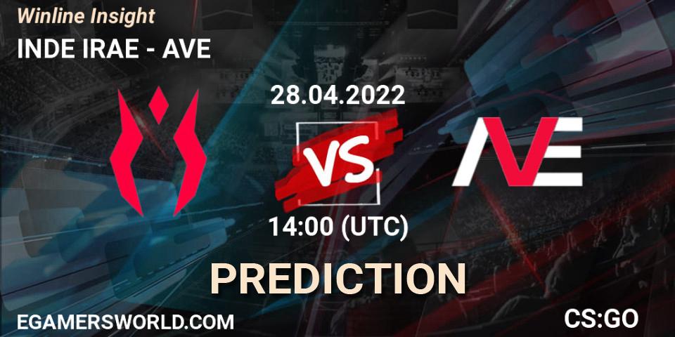 INDE IRAE vs AVE: Betting TIp, Match Prediction. 28.04.2022 at 14:00. Counter-Strike (CS2), Winline Insight