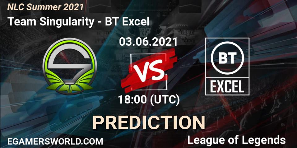 Team Singularity vs BT Excel: Betting TIp, Match Prediction. 03.06.2021 at 18:00. LoL, NLC Summer 2021