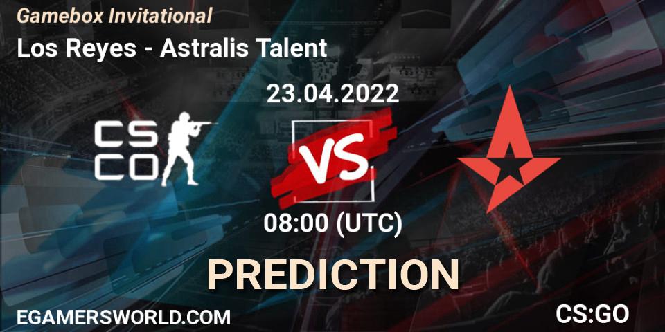 Los Reyes vs Astralis Talent: Betting TIp, Match Prediction. 23.04.22. CS2 (CS:GO), Gamebox Invitational 2022