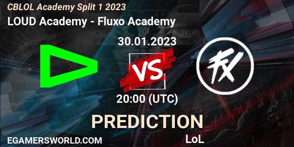 LOUD Academy vs Fluxo Academy: Betting TIp, Match Prediction. 30.01.23. LoL, CBLOL Academy Split 1 2023
