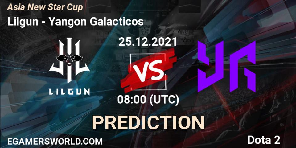 Lilgun vs Yangon Galacticos: Betting TIp, Match Prediction. 26.12.2021 at 09:30. Dota 2, Asia New Star Cup