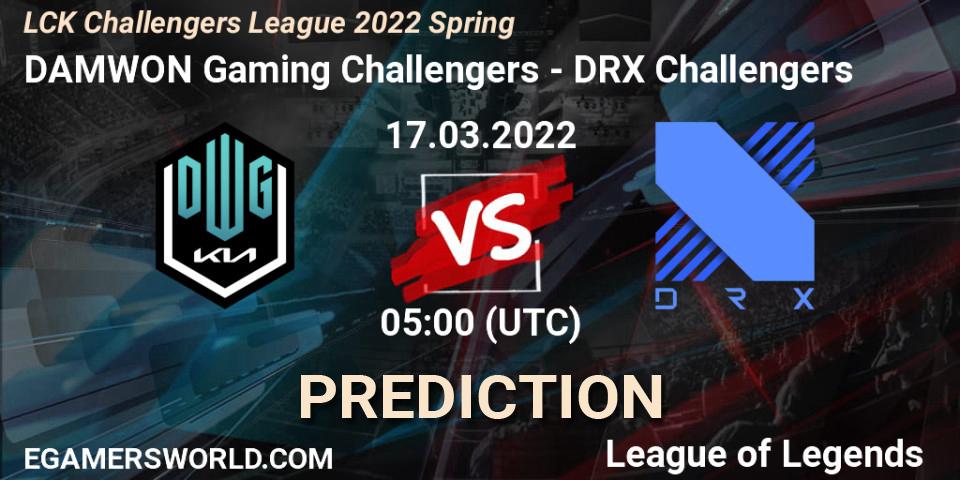 DAMWON Gaming Challengers vs DRX Challengers: Betting TIp, Match Prediction. 17.03.22. LoL, LCK Challengers League 2022 Spring