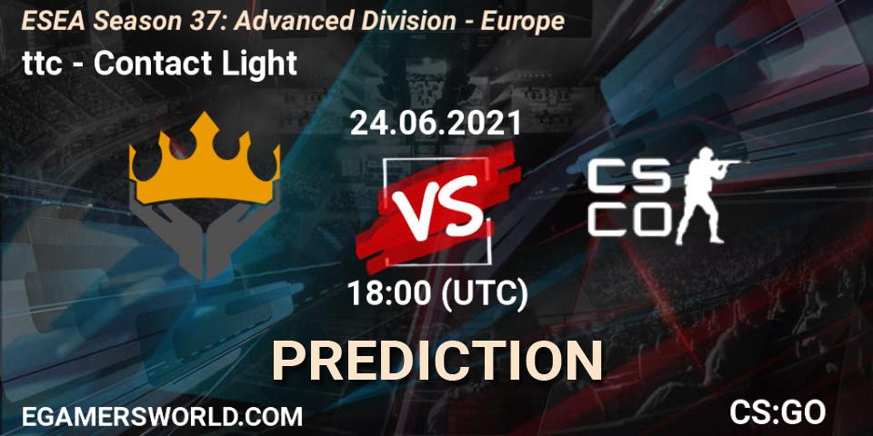ttc vs Contact Light: Betting TIp, Match Prediction. 26.06.21. CS2 (CS:GO), ESEA Season 37: Advanced Division - Europe
