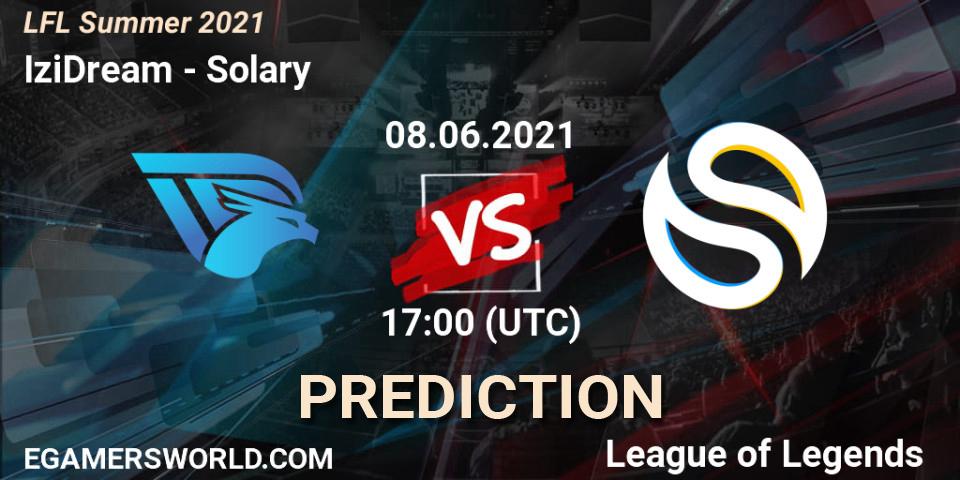 IziDream vs Solary: Betting TIp, Match Prediction. 08.06.2021 at 17:00. LoL, LFL Summer 2021