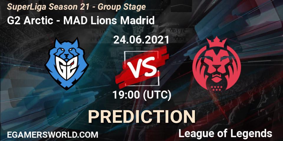 G2 Arctic vs MAD Lions Madrid: Betting TIp, Match Prediction. 24.06.21. LoL, SuperLiga Season 21 - Group Stage 