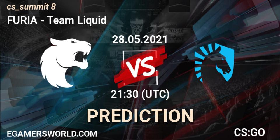 FURIA vs Team Liquid: Betting TIp, Match Prediction. 28.05.2021 at 21:30. Counter-Strike (CS2), cs_summit 8