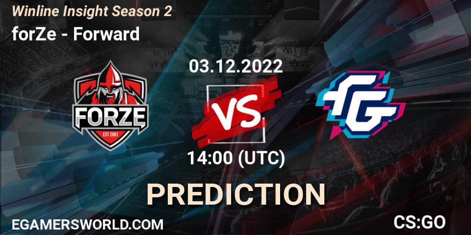 forZe vs Forward: Betting TIp, Match Prediction. 15.12.22. CS2 (CS:GO), Winline Insight Season 2