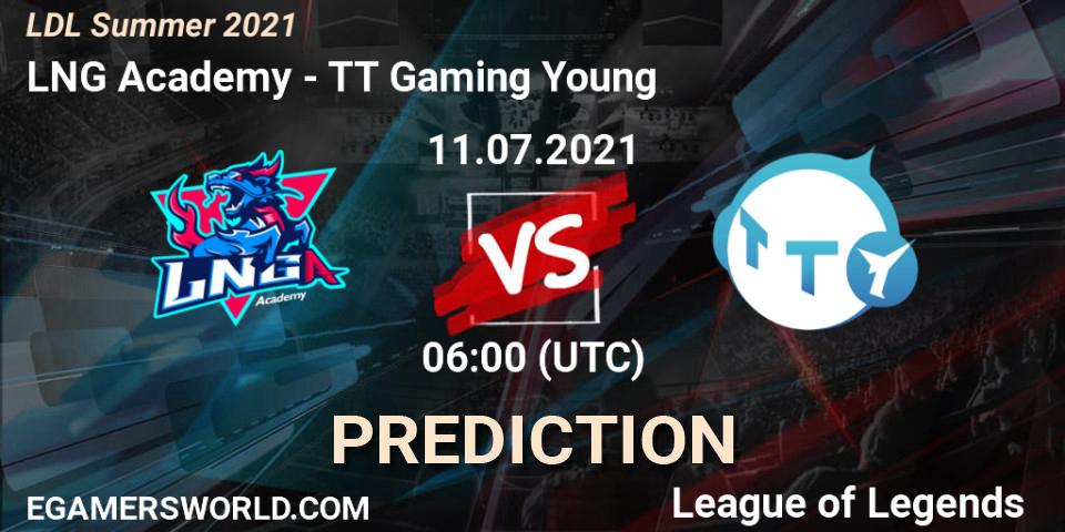 LNG Academy vs TT Gaming Young: Betting TIp, Match Prediction. 11.07.2021 at 06:00. LoL, LDL Summer 2021