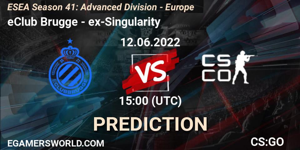eClub Brugge vs ex-Singularity: Betting TIp, Match Prediction. 12.06.22. CS2 (CS:GO), ESEA Season 41: Advanced Division - Europe