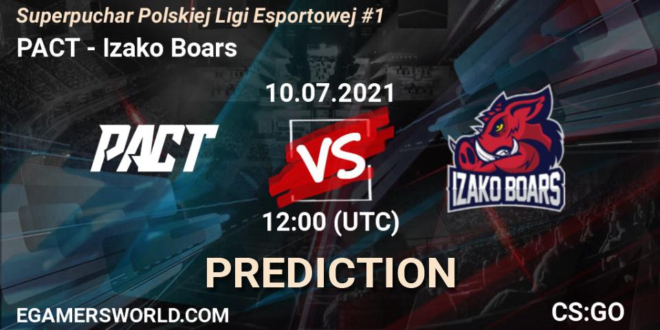 PACT vs Izako Boars: Betting TIp, Match Prediction. 10.07.21. CS2 (CS:GO), Superpuchar Polskiej Ligi Esportowej #1