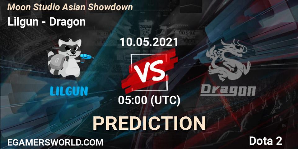 Lilgun vs Dragon: Betting TIp, Match Prediction. 10.05.2021 at 05:06. Dota 2, Moon Studio Asian Showdown