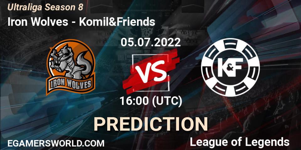 Iron Wolves vs Komil&Friends: Betting TIp, Match Prediction. 05.07.2022 at 16:00. LoL, Ultraliga Season 8