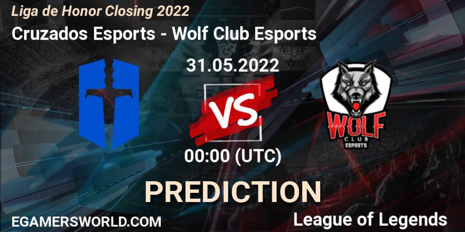 Cruzados Esports vs Wolf Club Esports: Betting TIp, Match Prediction. 31.05.2022 at 00:00. LoL, Liga de Honor Closing 2022
