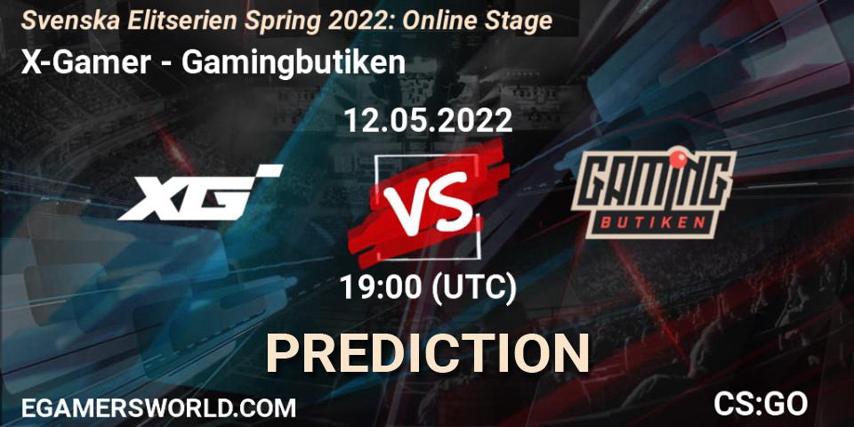 X-Gamer vs Gamingbutiken: Betting TIp, Match Prediction. 12.05.2022 at 19:00. Counter-Strike (CS2), Svenska Elitserien Spring 2022: Online Stage