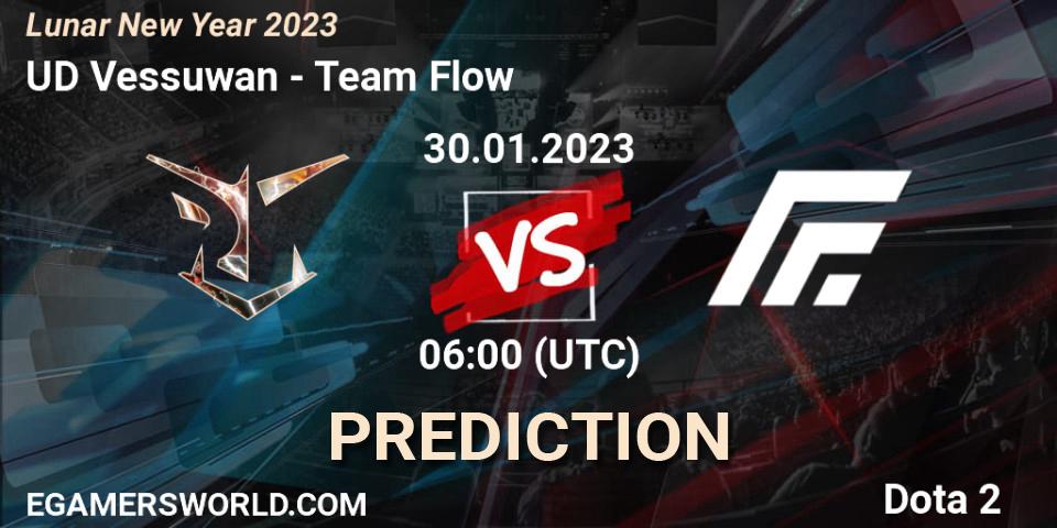 UD Vessuwan vs Team Flow: Betting TIp, Match Prediction. 30.01.23. Dota 2, Lunar New Year 2023