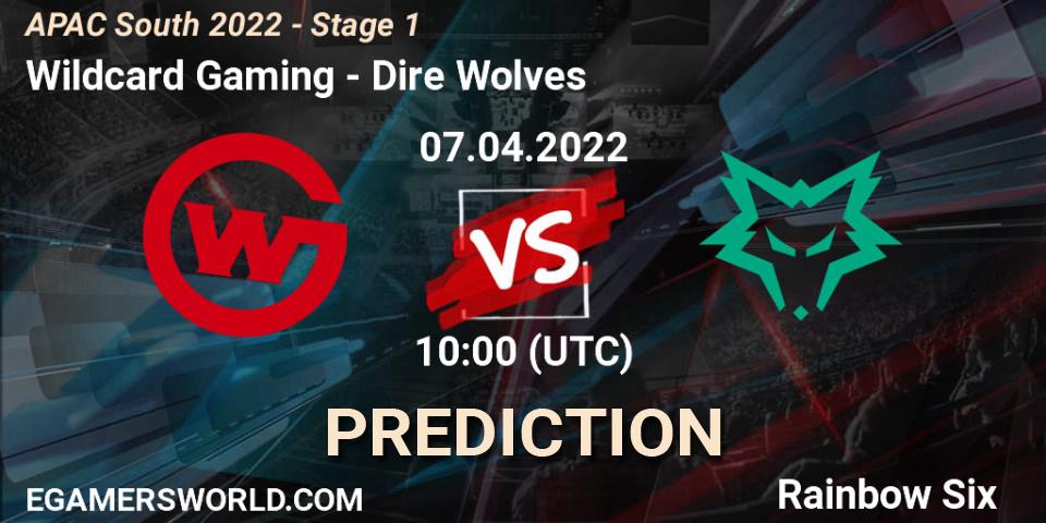 Wildcard Gaming vs Dire Wolves: Betting TIp, Match Prediction. 07.04.2022 at 10:00. Rainbow Six, APAC South 2022 - Stage 1