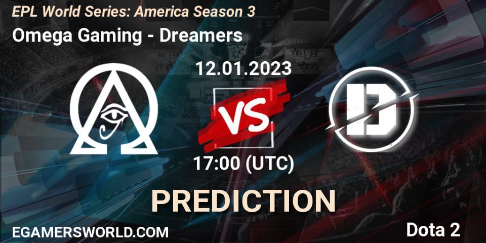 Omega Gaming vs Dreamers: Betting TIp, Match Prediction. 12.01.23. Dota 2, EPL World Series: America Season 3