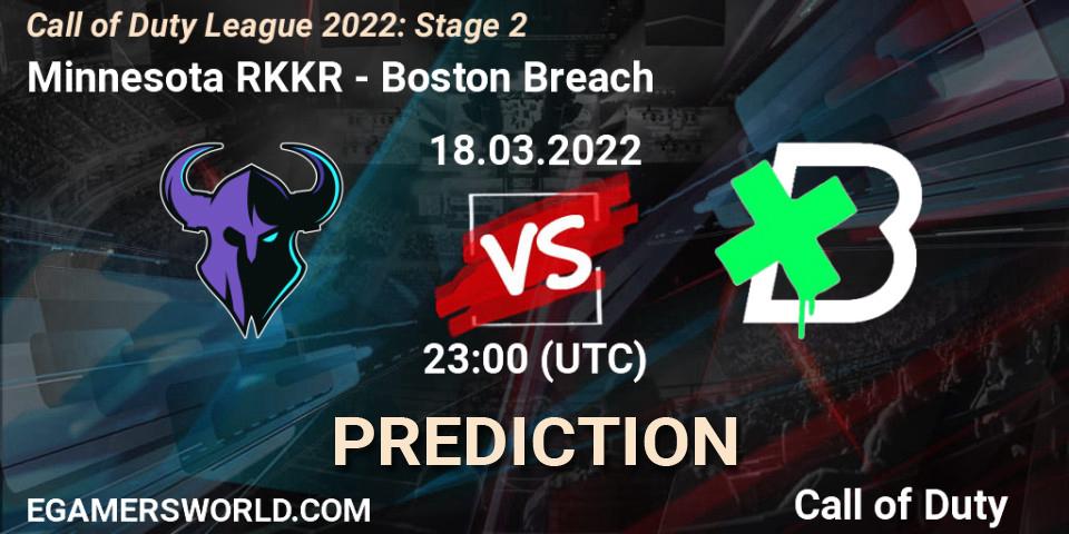 Minnesota RØKKR vs Boston Breach: Betting TIp, Match Prediction. 18.03.2022 at 22:00. Call of Duty, Call of Duty League 2022: Stage 2