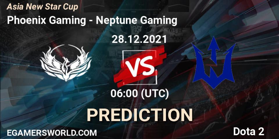 Phoenix Gaming vs Neptune Gaming: Betting TIp, Match Prediction. 28.12.2021 at 05:07. Dota 2, Asia New Star Cup