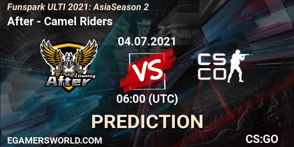 After vs Camel Riders: Betting TIp, Match Prediction. 04.07.21. CS2 (CS:GO), Funspark ULTI 2021: Asia Season 2
