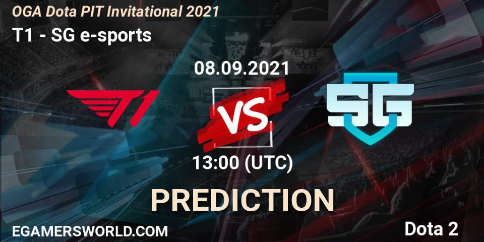 T1 vs SG e-sports: Betting TIp, Match Prediction. 08.09.21. Dota 2, OGA Dota PIT Invitational 2021
