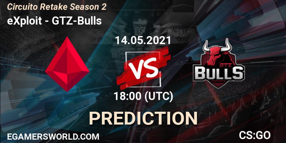 eXploit vs GTZ-Bulls: Betting TIp, Match Prediction. 14.05.21. CS2 (CS:GO), Circuito Retake Season 2