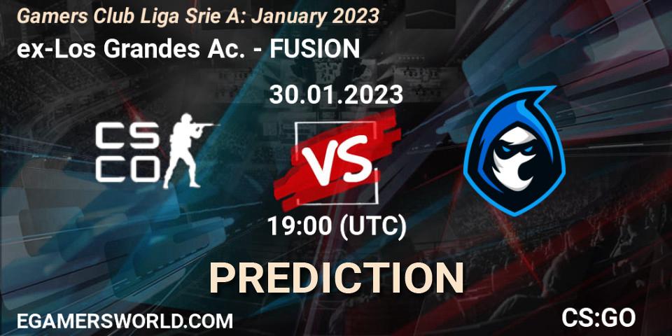 ex-Los Grandes Ac. vs FUSION: Betting TIp, Match Prediction. 30.01.23. CS2 (CS:GO), Gamers Club Liga Série A: January 2023